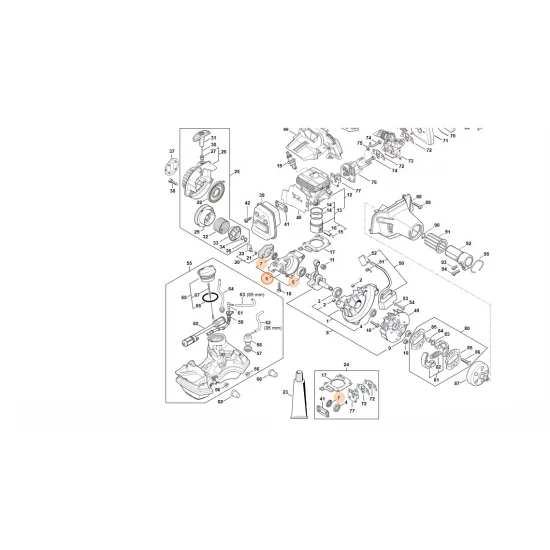 STIHL  Połówka skrzyni korbowej 4149 020 2903
